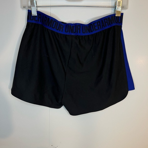 Under Armour‎ Women's Medium Black/Blue Heat Gear  Active Workout  Shorts Bundle